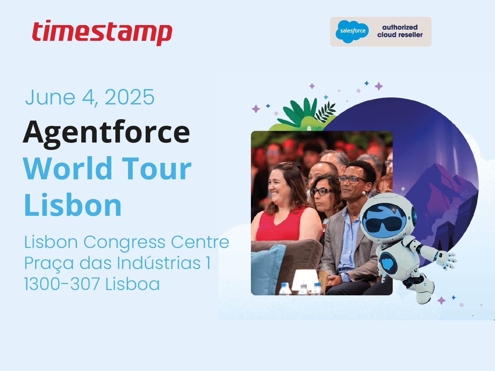 Timestamp sponsors the Agentforce World Tour Lisbon 2025