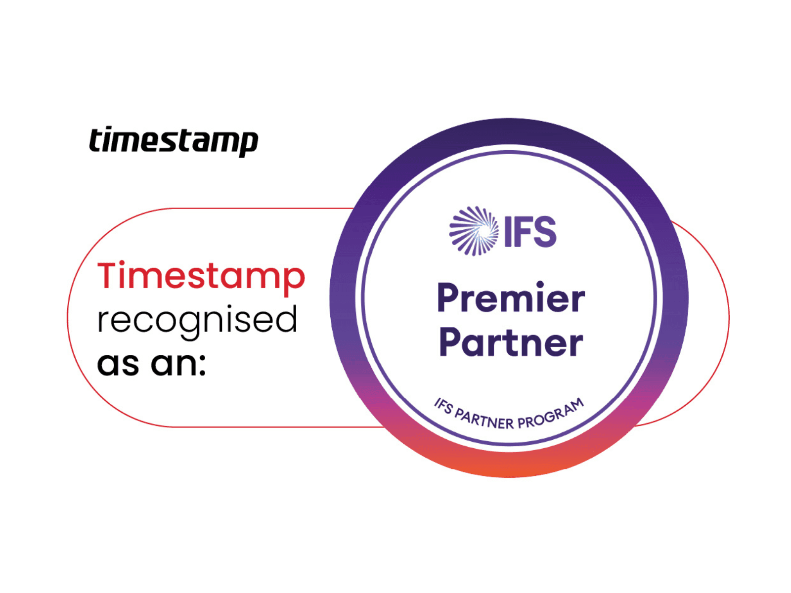 Timestamp is now an IFS Premier Partner